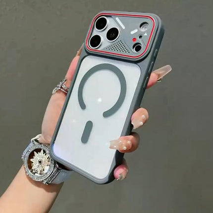 Mirror Shield Iridescent Color Magnetic Phone Case, For iPhone 13 Pro