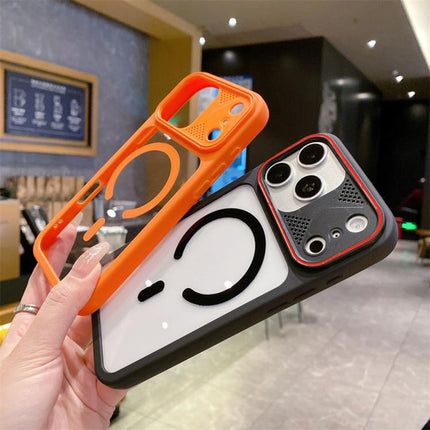 Mirror Shield Iridescent Color Magnetic Phone Case, For iPhone 13 Pro