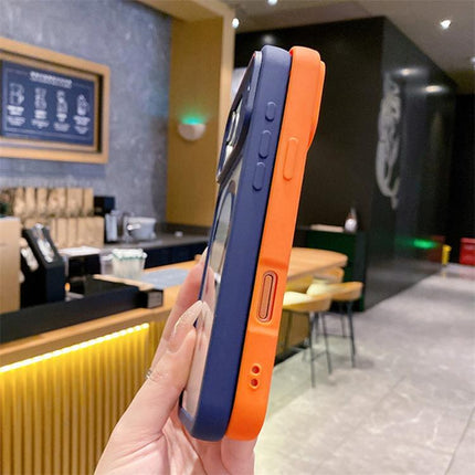 Mirror Shield Iridescent Color Magnetic Phone Case, For iPhone 13 Pro