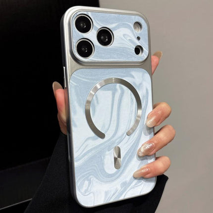Water Ripple PC Magnetic Vegan Leather Phone Case, For iPhone 17 Pro Max, For iPhone 17 Pro