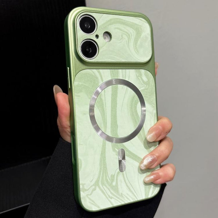 Water Ripple PC Magnetic Vegan Leather Phone Case, For iPhone 17, For iPhone Air