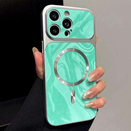 Water Ripple PC Magnetic Vegan Leather Phone Case, For iPhone 15 Pro Max, For iPhone 15 Pro