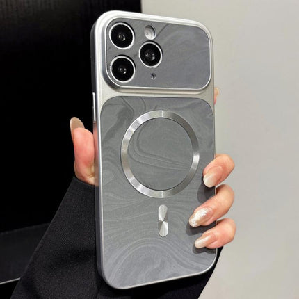 Water Ripple PC Magnetic Vegan Leather Phone Case, For iPhone 15 Plus, For iPhone 15