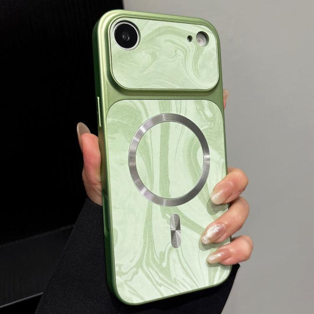 Water Ripple PC Magnetic Vegan Leather Phone Case, For iPhone 17, For iPhone Air