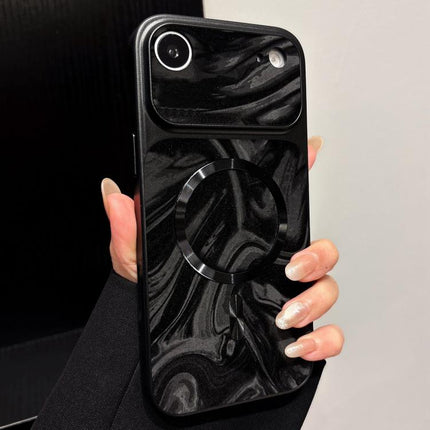 Water Ripple PC Magnetic Vegan Leather Phone Case, For iPhone 17, For iPhone Air