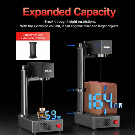 DAJA S4Mini Fiber Laser Marking Machine High-Precision Metal Engraving Machine for Industrial Use, S4Mini, S4Mini + Rotary Axis, S4Mini + Rotary Clamp, S4Mini + Rotary Axis + Clamp