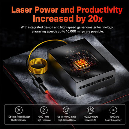 DAJA M1 Ultra Mini Fiber Laser Marking Machine 10W High-Power Fully Automatic Fiber Optic Engraving Machine, M1 Ultra, M1 Ultra + Rotary Axis, M1 Ultra + Rotary Clamp, M1 Ultra + Rotary Axis + Clamp