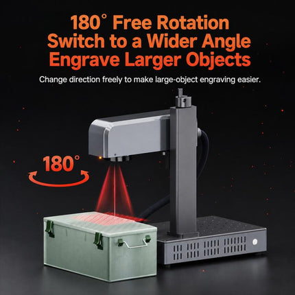 DAJA M1 Ultra Mini Fiber Laser Marking Machine 10W High-Power Fully Automatic Fiber Optic Engraving Machine, M1 Ultra, M1 Ultra + Rotary Axis, M1 Ultra + Rotary Clamp, M1 Ultra + Rotary Axis + Clamp