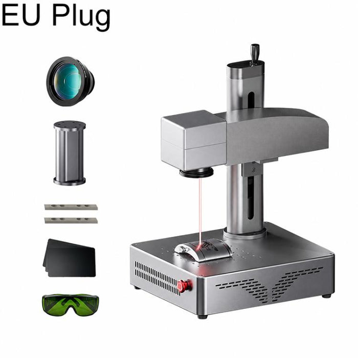 DAJA S4Pro High-Power Fiber Laser Marking Machine Small Fully Automatic Fiber Optic Metal Engraving Machine, S4Pro 20W, S4Pro 20W + Rotary Axis, S4Pro 20W + Rotary Clamp, S4Pro 20W + Rotary Axis + Clamp, S4Pro 30W