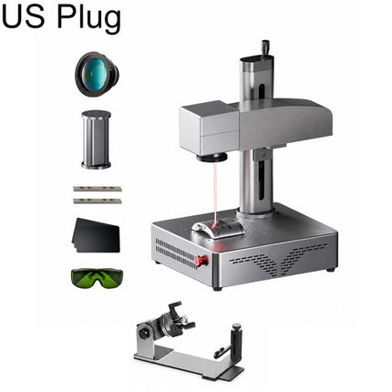 DAJA S4Pro High-Power Fiber Laser Marking Machine Small Fully Automatic Fiber Optic Metal Engraving Machine, S4Pro 20W, S4Pro 20W + Rotary Axis, S4Pro 20W + Rotary Clamp, S4Pro 20W + Rotary Axis + Clamp, S4Pro 30W