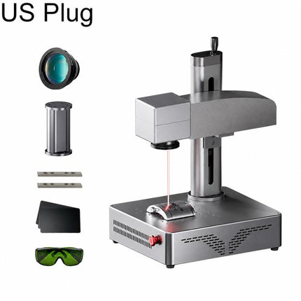 DAJA S4Pro High-Power Fiber Laser Marking Machine Small Fully Automatic Fiber Optic Metal Engraving Machine, S4Pro 20W, S4Pro 20W + Rotary Axis, S4Pro 20W + Rotary Clamp, S4Pro 20W + Rotary Axis + Clamp, S4Pro 30W