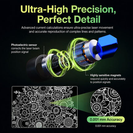 DAJA S4Pro High-Power Fiber Laser Marking Machine Small Fully Automatic Fiber Optic Metal Engraving Machine, S4Pro 20W, S4Pro 20W + Rotary Axis, S4Pro 20W + Rotary Clamp, S4Pro 20W + Rotary Axis + Clamp, S4Pro 30W