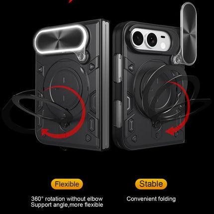 CD Texture Sliding Camshield Magnetic Holder Phone Case, For iPhone Duo