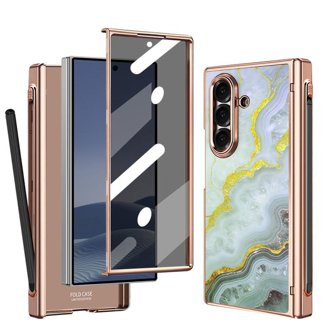 VIETAO Amber Series Integrated Privacy Screen Protector Magnetic Phone Case with Stylus, For Galaxy Z Fold8 Ultra 5G, For Samsung Galaxy Z Fold7 5G, For Samsung Galaxy Z Fold6 5G