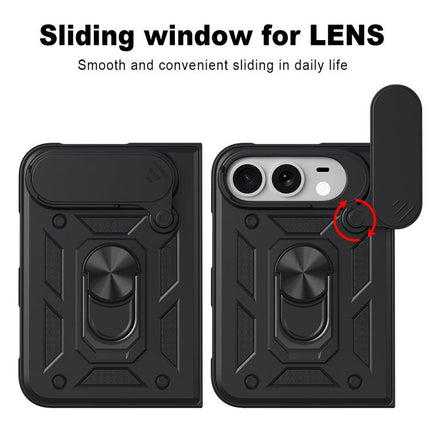 Sliding Camera Cover Design TPU+PC Phone Case, For iPhone Duo
