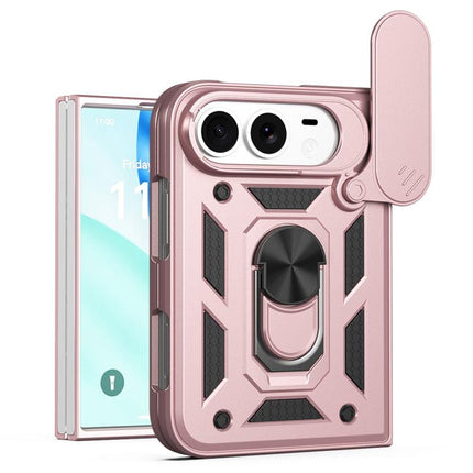 Sliding Camera Cover Design TPU+PC Phone Case, For iPhone Duo
