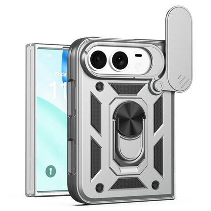Sliding Camera Cover Design TPU+PC Phone Case, For iPhone Duo