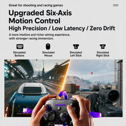 GameSir LeadJoy Xneo Plus Bluetooth Wired Dual Mode Game Controller Accessories, Xneo Plus Set, Magic Key, Magic Cap No.2