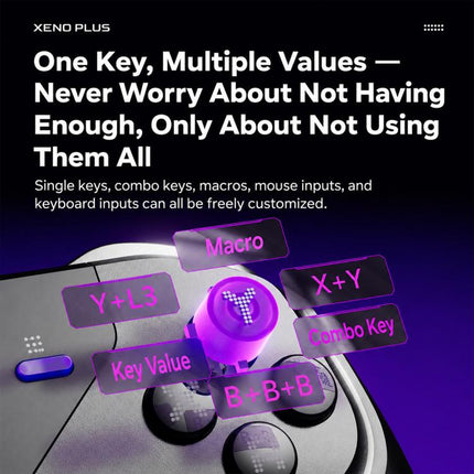 GameSir LeadJoy Xneo Plus Bluetooth Wired Dual Mode Game Controller Accessories, Xneo Plus Set, Magic Key, Magic Cap No.2