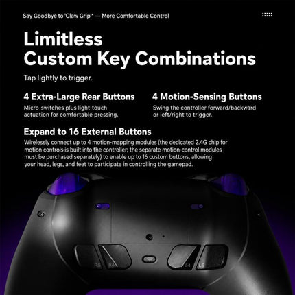 GameSir LeadJoy Xneo Plus Bluetooth Wired Dual Mode Game Controller Accessories, Xneo Plus Set, Magic Key, Magic Cap No.2