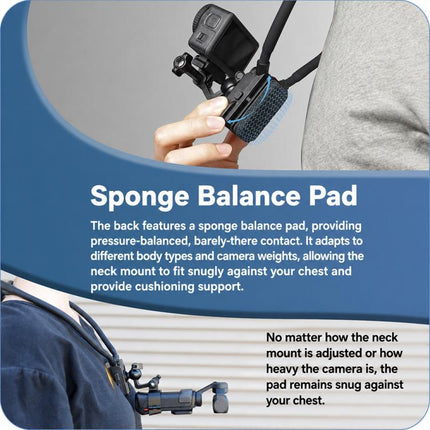 For Insta360 Luna Ultra Quick Release Magnetic Neck Mount, Neck Mount, Neck Mount + Fixed Strap