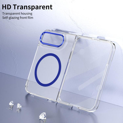 lce Folding Series MagSafe Integrated Clear PC Phone Case, For iPhone Duo