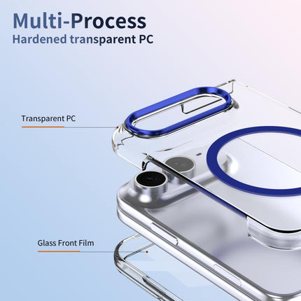 lce Folding Series MagSafe Integrated Clear PC Phone Case, For iPhone Duo