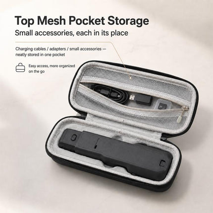 Portable Shockproof PU Camera Storage Bag, For Insta360 Luna Ultra