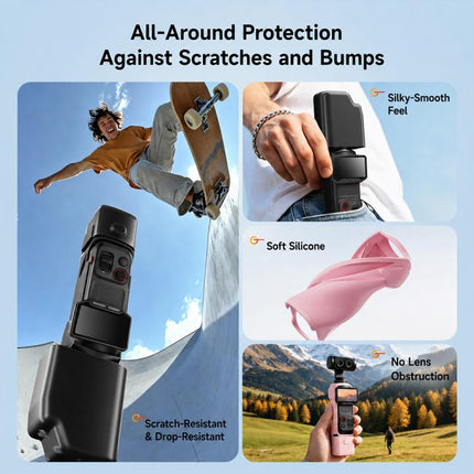 6-in-1 Silicone Protective Cover Kit with Anti-Loss Strap, Full-Body Camera Cover, For Insta360 Luna Ultra