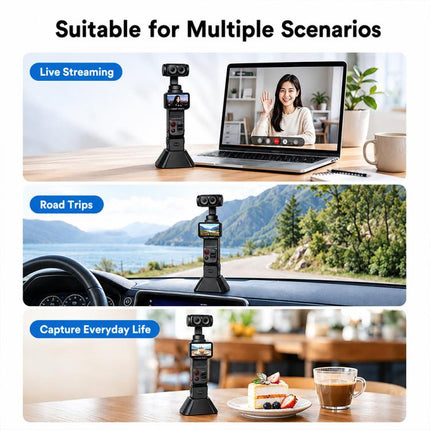 Silicone Mount Base Anti-Slip Camera Expansion Mount Fixed Holder, For Insta360 Luna Ultra