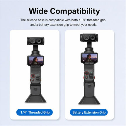 Silicone Mount Base Anti-Slip Camera Expansion Mount Fixed Holder, For Insta360 Luna Ultra