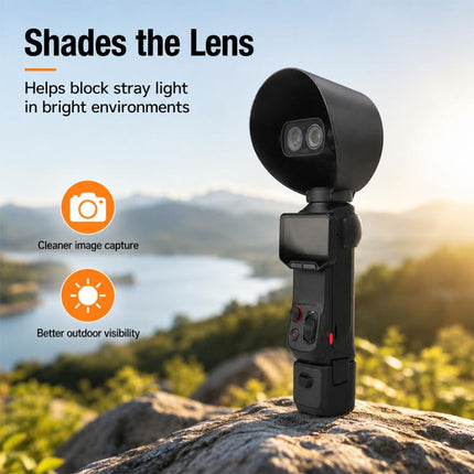 Lens Hood Anti-Glare Lens Shield Scratch-Resistant Protective Cover, For Insta360 Luna Ultra