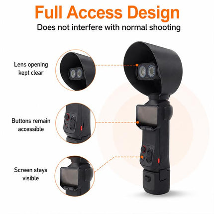 Lens Hood Anti-Glare Lens Shield Scratch-Resistant Protective Cover, For Insta360 Luna Ultra
