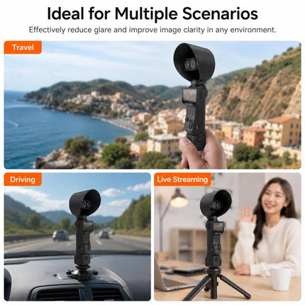 Lens Hood Anti-Glare Lens Shield Scratch-Resistant Protective Cover, For Insta360 Luna Ultra