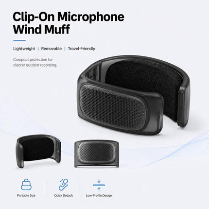 Microphone Wind Muff Noise Reduction Windshield Cover, For Insta360 Luna Ultra