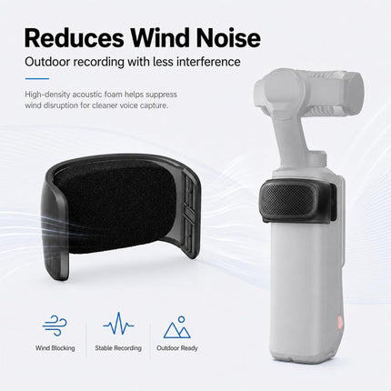 Microphone Wind Muff Noise Reduction Windshield Cover, For Insta360 Luna Ultra