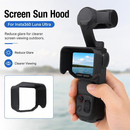 Screen Sun Hood Anti-Glare Screen Shield Protective Cover, For Insta360 Luna Ultra