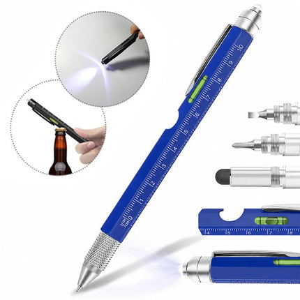 9-in-1 Multifunctional Tool Pen Bottle Opener Metal Ballpoint Pen