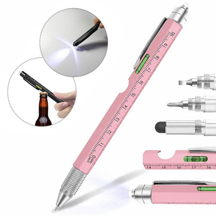 9-in-1 Multifunctional Tool Pen Bottle Opener Metal Ballpoint Pen