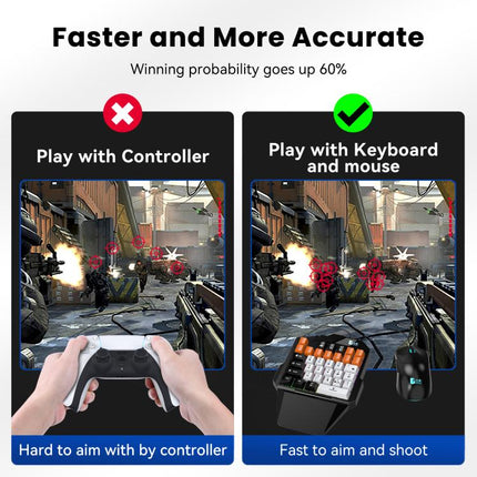 Gamwing Master P5 Console Mobile Game Keyboard and Mouse Converter