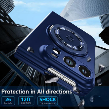 Rotation Holder Foldable Magnetic PC Phone Case, For iPhone Duo