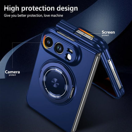 Rotation Holder Foldable Magnetic PC Phone Case, For iPhone Duo