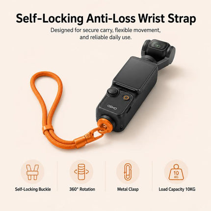 XDcase 4-in-1 Set Camera Wrist Strap Phone Lanyard for DJI, Insta360, GoPro and Other Action Cameras