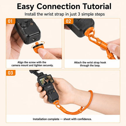 XDcase 4-in-1 Set Camera Wrist Strap Phone Lanyard for DJI, Insta360, GoPro and Other Action Cameras
