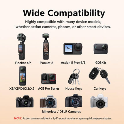 XDcase 4-in-1 Set Camera Wrist Strap Phone Lanyard for DJI, Insta360, GoPro and Other Action Cameras