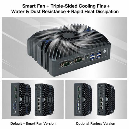 3322 Intel Core 12th i7-1255U Generation Mini Industrial PC Host, 8GB + 128GB Hard Drive