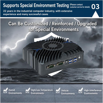 3322 Intel Core 12th i7-1255U Generation Mini Industrial PC Host, 8GB + 128GB Hard Drive