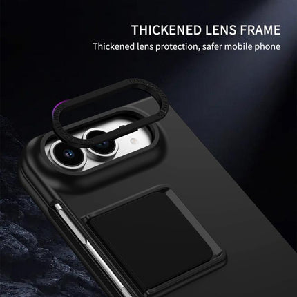 Three-dimensional Folding Holder PC Phone Case, For iPhone Duo