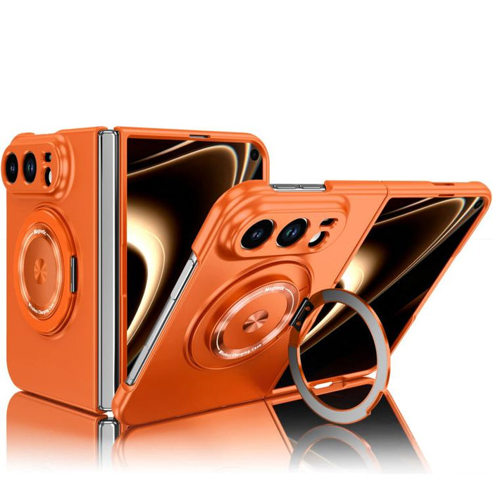 360 Rotation Ring Holder MagSafe Shockproof PC Phone Case, For iPhone Duo