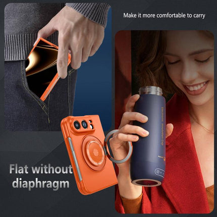 360 Rotation Ring Holder MagSafe Shockproof PC Phone Case, For iPhone Duo